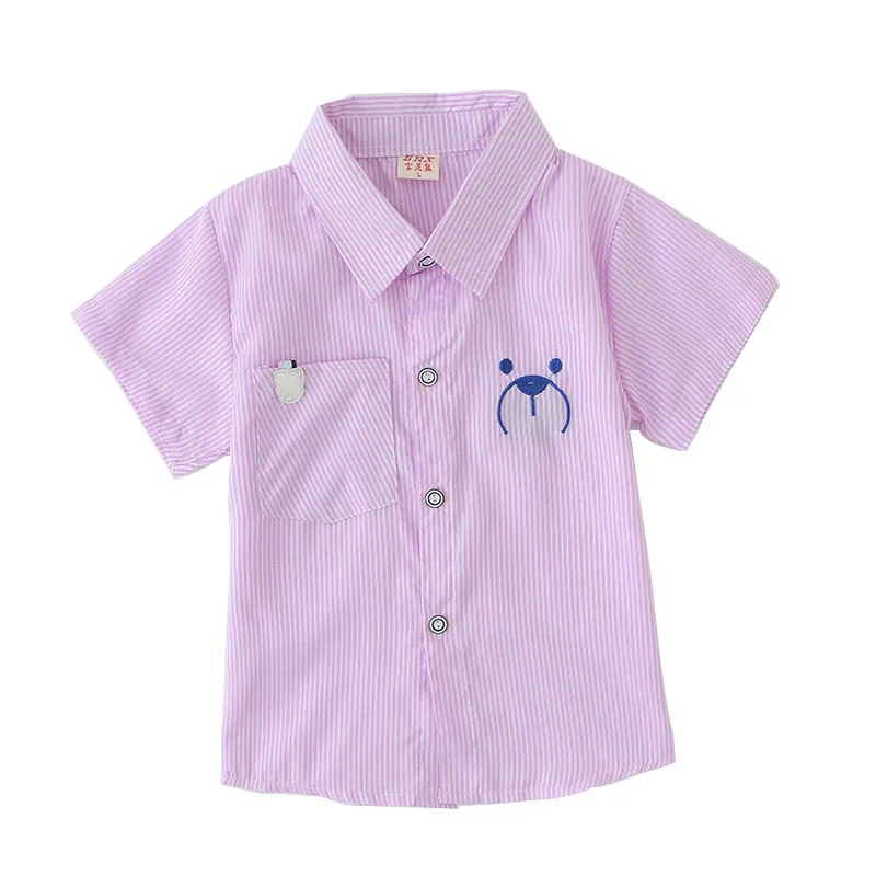 High Quality 2019 new summer boy short sleeve shirt. 3-8Y Fresh and Striped Fashion Children 's Simple College Style Tops .
High Quality 2019 new summer boy short sleeve shirt. 3-8Y Fresh and Striped Fashion Children 's Simple College Style Tops .