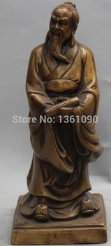 xd 00525 8" Marked Chinese Bronze Carved History Creator Chuang-Tzu Zhuang Zi Statue
xd 00525 8" Marked Chinese Bronze Carved History Creator Chuang-Tzu Zhuang Zi Statue
