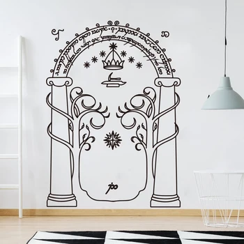 Lord Of Rin Wall Decal Bedroom Living Room Film Movie Lord Mines of Moria Door LOTR Wall Sticker Vinyl Decor Boy Room
Lord Of Rin Wall Decal Bedroom Living Room Film Movie Lord Mines of Moria Door LOTR Wall Sticker Vinyl Decor Boy Room
