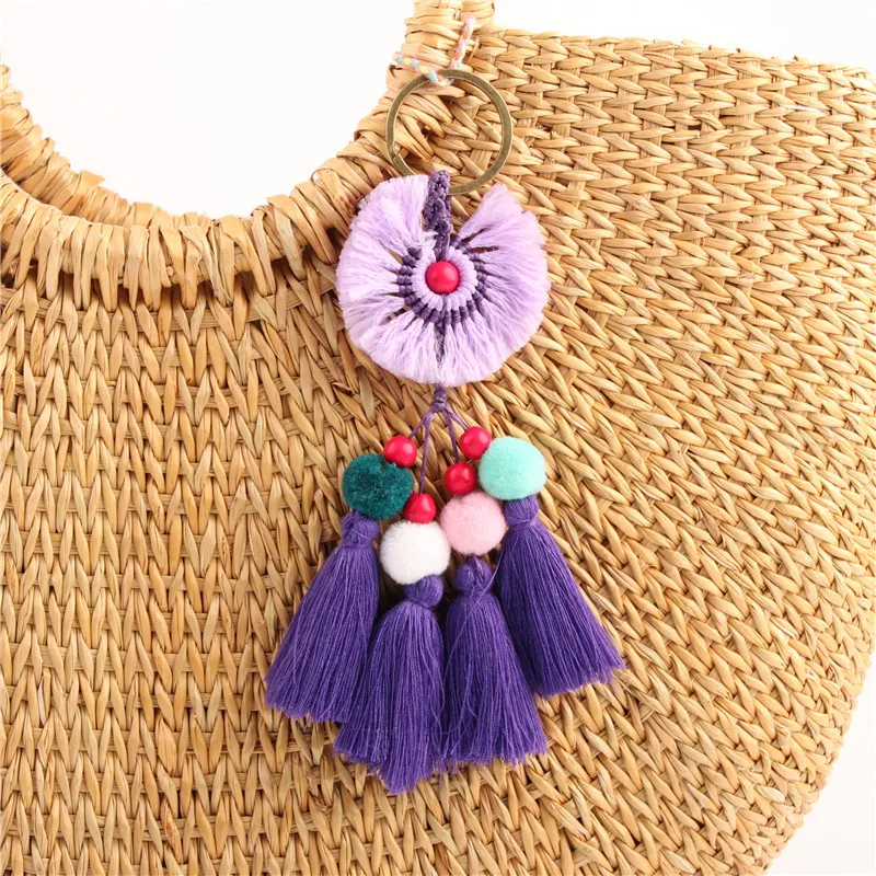 RE 1pc 2018 New Boho Jewelry Pompom Pom pom Keychains With Tassel Bag Charms Accessories Bag Hanging Pendant For Women Gift S30
RE 1pc 2018 New Boho Jewelry Pompom Pom pom Keychains With Tassel Bag Charms Accessories Bag Hanging Pendant For Women Gift S30