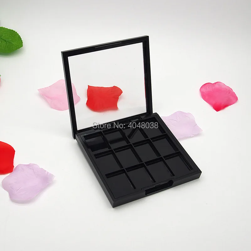 Lip Stick Container 12 colors Lipstick Packing Box Sample Test DIY Cosmetic Tool Black Empty Box Eye Shadow Palette 30 pcs (4)