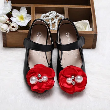 INS Style Girls Soft PU Leather Shoes Flower Beads Decor Princess Ballet Dance Shoes with Antislip Sole Black Pink White Color 
INS Style Girls Soft PU Leather Shoes Flower Beads Decor Princess Ballet Dance Shoes with Antislip Sole Black Pink White Color
