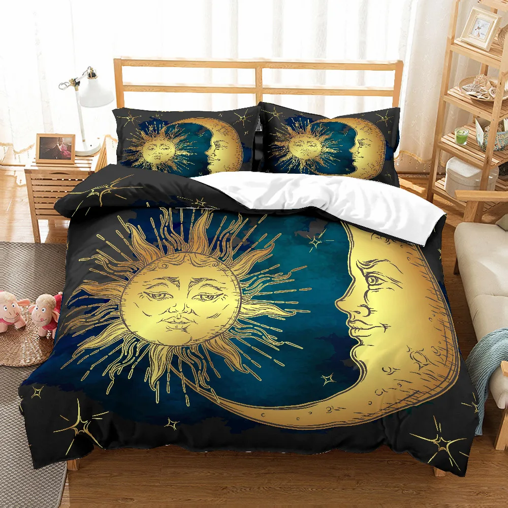 3D print Bedding set Dark gold moon star sun facing shape kids'/friends' gifts/presents Duvet cover set Home Textiles
3D print Bedding set Dark gold moon star sun facing shape kids'/friends' gifts/presents Duvet cover set Home Textiles