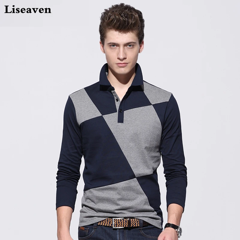 Liseaven Men Plaid T-Shirts Long Sleeve Turn-down Collar T Shirt Cotton Tee Shirts Male Tops & Tees
Liseaven Men Plaid T-Shirts Long Sleeve Turn-down Collar T Shirt Cotton Tee Shirts Male Tops & Tees