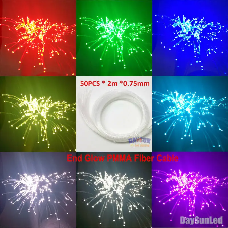 High Quality 50PCS 2M PMMA Fiber Cable End Glow Optic Fiber Cable for Ceiling Star Light + 2W Light Source Safe Lights for Kids
High Quality 50PCS 2M PMMA Fiber Cable End Glow Optic Fiber Cable for Ceiling Star Light + 2W Light Source Safe Lights for Kids