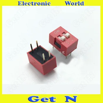 50pcs DIP Switch 2.54MM Pitch 2 Positions 4 Pins 4DIP Foot Codeing Switches Red High Quality
50pcs DIP Switch 2.54MM Pitch 2 Positions 4 Pins 4DIP Foot Codeing Switches Red High Quality