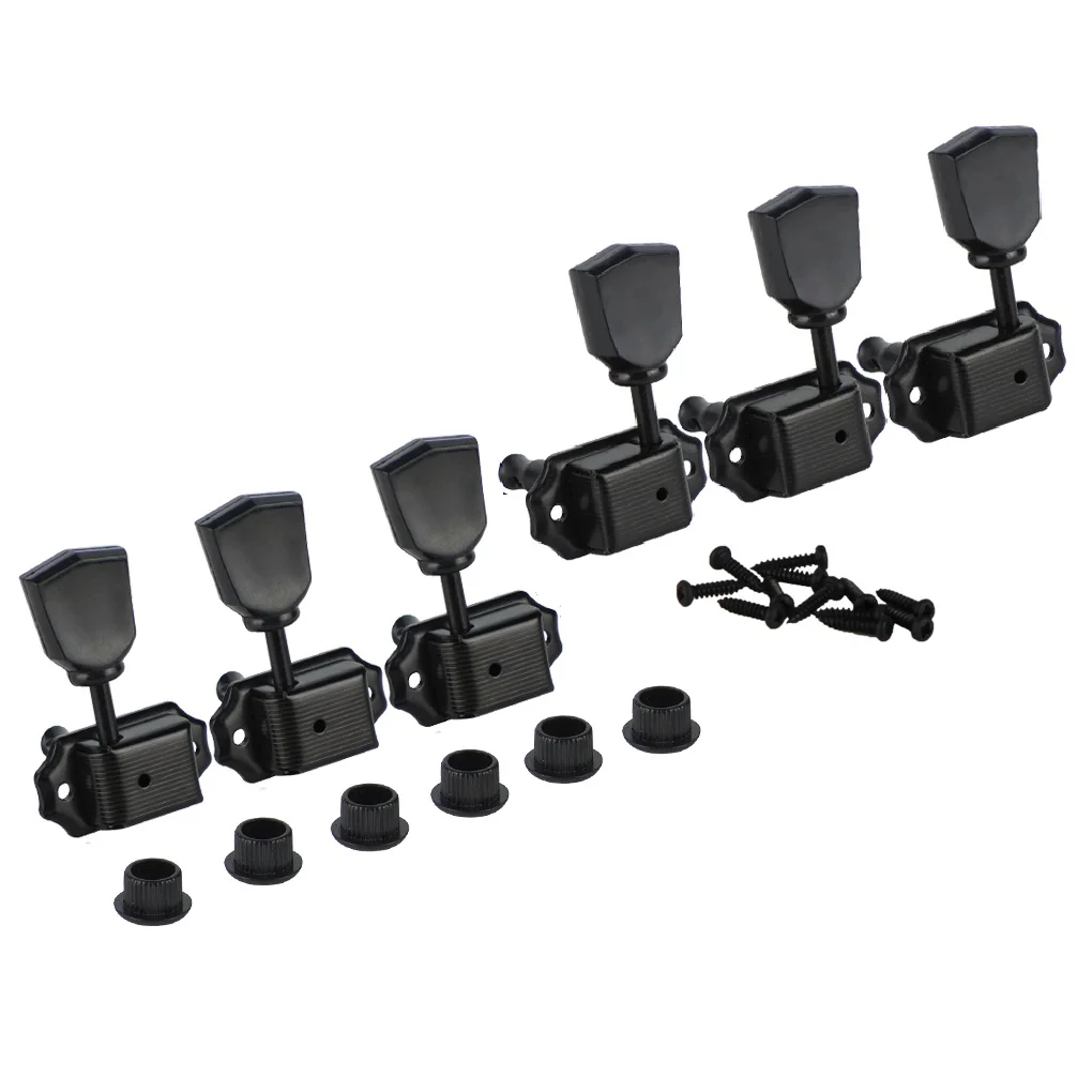 New 6pcs Vintage Guitar String Tuning Machine Heads Tuners Pegs Keys Black 3L3R for LP Style Guitar
New 6pcs Vintage Guitar String Tuning Machine Heads Tuners Pegs Keys Black 3L3R for LP Style Guitar