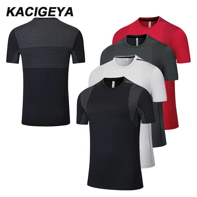 Man Running Sport Tee Quick Dry Print Compression Shirts O-neck Splicing Short Sleeves Sportswear Breathable Men Workout Jersey
Man Running Sport Tee Quick Dry Print Compression Shirts O-neck Splicing Short Sleeves Sportswear Breathable Men Workout Jersey