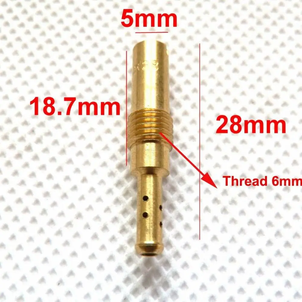 Motorcycle Carburetter Pilot Jet Slow Jet 28mm in length with a 5mm Round Head for Keihin Carb Carburetor Size 30-78
Motorcycle Carburetter Pilot Jet Slow Jet 28mm in length with a 5mm Round Head for Keihin Carb Carburetor Size 30-78