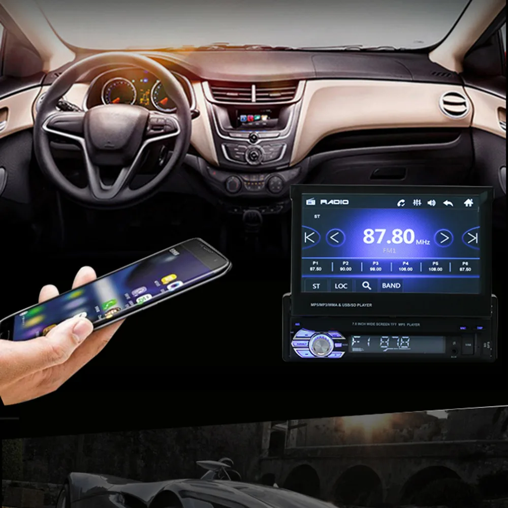 Universal 7in TFT Touch Screen HD Car DVD-player Stereo Radio Tuner Audio GPS Memory Navigator Bluetooth Automotion 1 Din
Universal 7in TFT Touch Screen HD Car DVD-player Stereo Radio Tuner Audio GPS Memory Navigator Bluetooth Automotion 1 Din