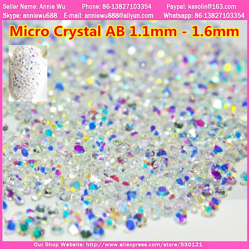 1440pcs/bag 1.1-1.6mm Clear Crystal AB Glass Micro Crystal Rhinestones for Nails Strass Nail Art Decorations Mini Rhinestones
1440pcs/bag 1.1-1.6mm Clear Crystal AB Glass Micro Crystal Rhinestones for Nails Strass Nail Art Decorations Mini Rhinestones