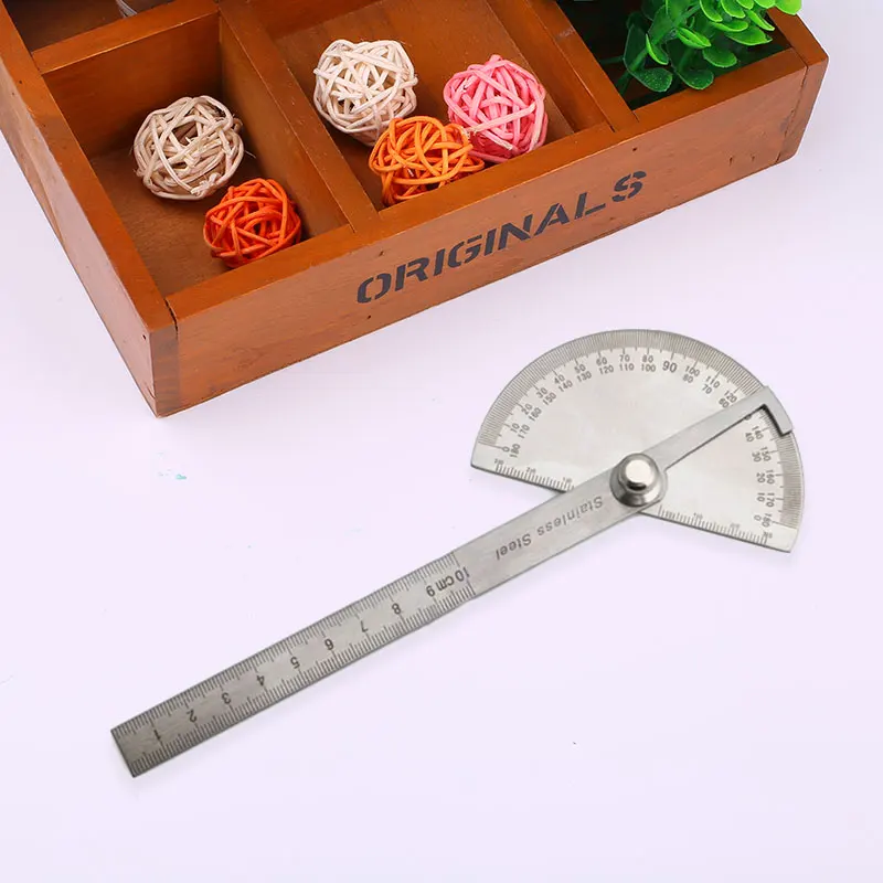 1Pc 180 Degree Protractor Angle Ruler Stainless Steel Measuring Tool 195x53x14mm For Woodworking Angle Measuring Goniometer
1Pc 180 Degree Protractor Angle Ruler Stainless Steel Measuring Tool 195x53x14mm For Woodworking Angle Measuring Goniometer