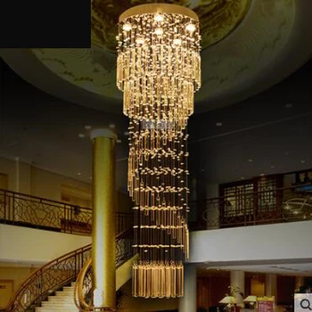 Duplex staircase chandeliers spiral staircase lamp long chandelier Villa staircase chandeliers lounge large lamp led lamps light
Duplex staircase chandeliers spiral staircase lamp long chandelier Villa staircase chandeliers lounge large lamp led lamps light