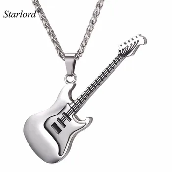 Electric Guitar Pendants & Necklaces Silver Color Stainless Steel For Men Punk Rock Music Jewelry Personalized Gift GP2102B
Electric Guitar Pendants & Necklaces Silver Color Stainless Steel For Men Punk Rock Music Jewelry Personalized Gift GP2102B