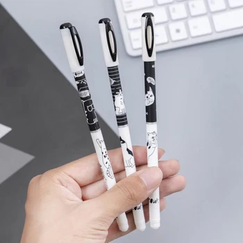 3 Pcs/set Cartoon 0.38mm Black White Meow Cats Fish Bone Gel Pens Blue Ink Signature Pen School Student Stationery Gifts
3 Pcs/set Cartoon 0.38mm Black White Meow Cats Fish Bone Gel Pens Blue Ink Signature Pen School Student Stationery Gifts