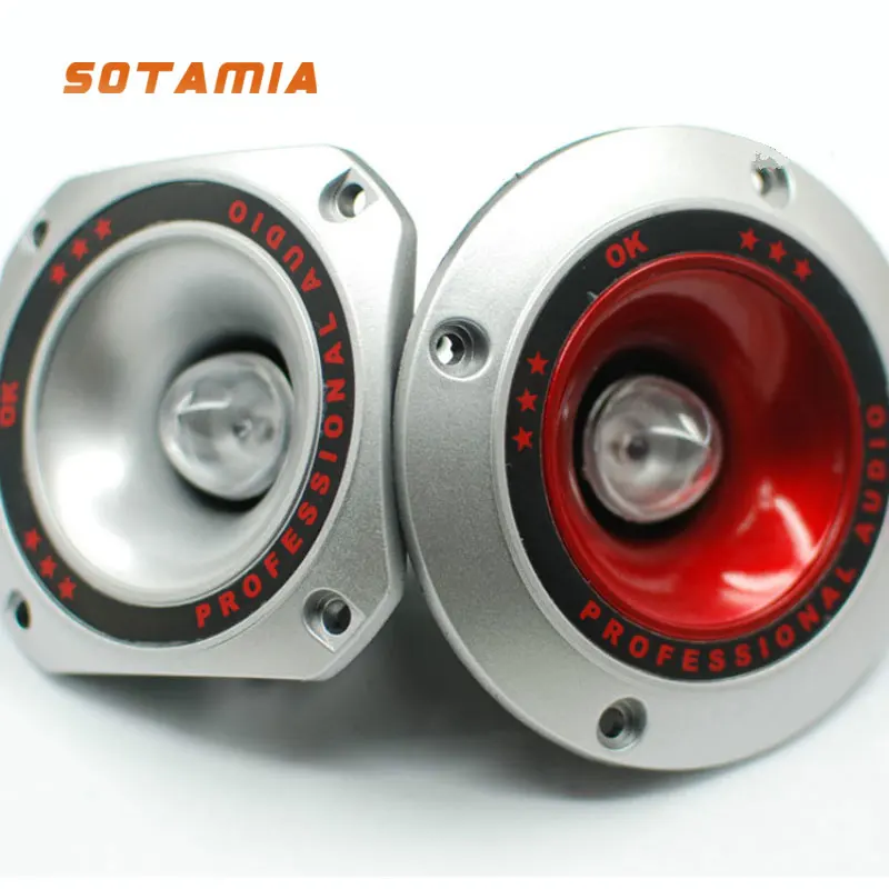 SOTAMIA 2Pcs 4 Inch Audio Tweeters Piezoelectric Audio DIY Speaker Horn 20W Buzzer Treble Ceramic Piezo Driver Stage Loudspeaker
SOTAMIA 2Pcs 4 Inch Audio Tweeters Piezoelectric Audio DIY Speaker Horn 20W Buzzer Treble Ceramic Piezo Driver Stage Loudspeaker