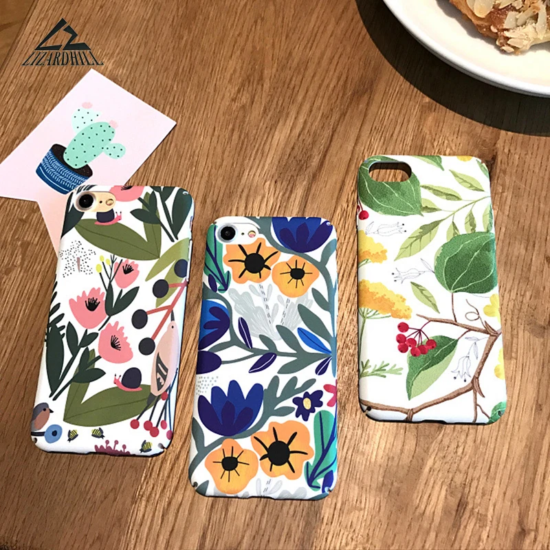 Lizardhill Luxury Cartoon Flowers Floral leaves Phone Cases Back Cover Coque Funda For iPhone 6 Case For iphone 6S 7 8 Plus Capa
Lizardhill Luxury Cartoon Flowers Floral leaves Phone Cases Back Cover Coque Funda For iPhone 6 Case For iphone 6S 7 8 Plus Capa