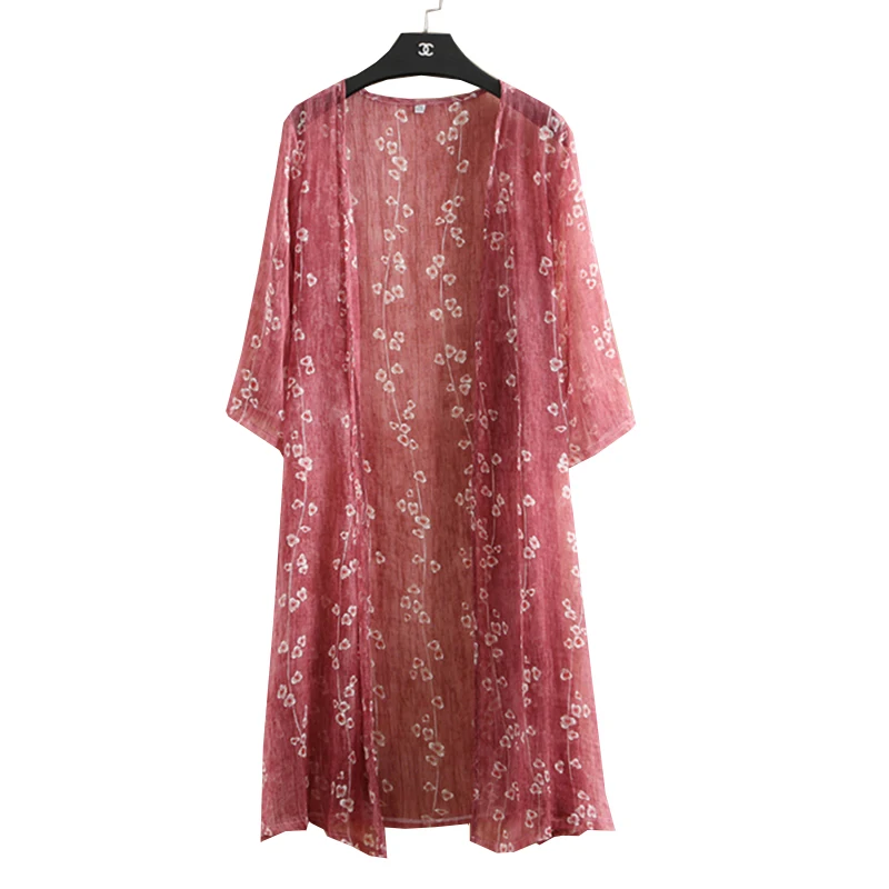 Kimono Cardigan Silk Floral Blouse Long Cardigan Women Tops Chiffon Shirt 2018 Summer Plus Size Korean Camisa Feminina Harajuku
Kimono Cardigan Silk Floral Blouse Long Cardigan Women Tops Chiffon Shirt 2018 Summer Plus Size Korean Camisa Feminina Harajuku
