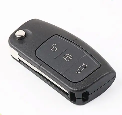 Ford Focus flip remote key shell 3 button HU101 (25)