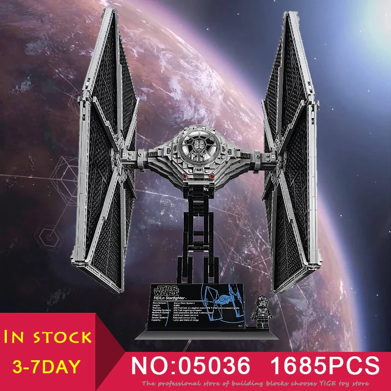 LEPIN 05036 Star Wars series TIE Fighter Set 1685pcs compatible LegoINGlys 75095 Model Building Blocks Bricks gift Toys
LEPIN 05036 Star Wars series TIE Fighter Set 1685pcs compatible LegoINGlys 75095 Model Building Blocks Bricks gift Toys