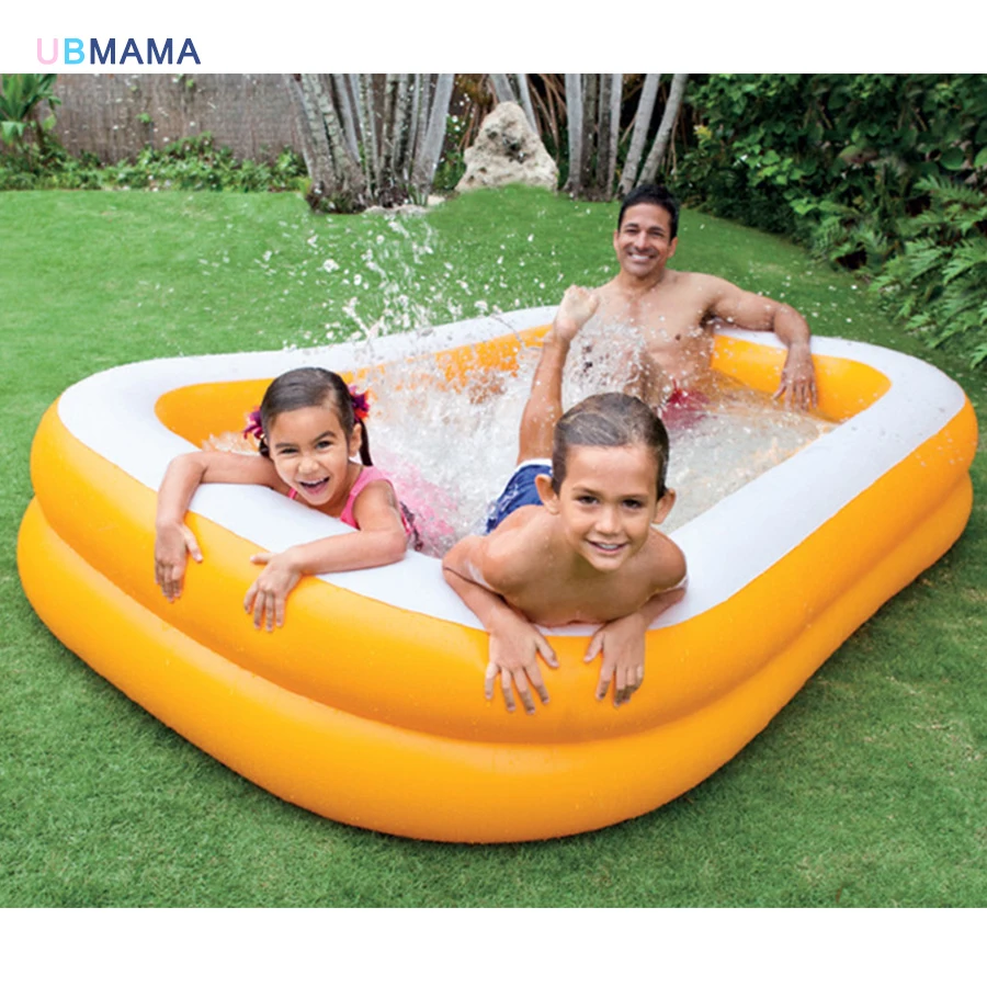 yellow inflatable pool