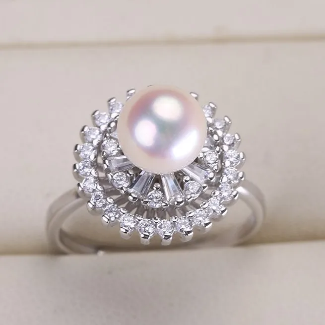 Creative Spinning Pearl Ring Setting Mounting, Ring Finding, Adjustable Ring Jewelry Part Fittings Accessories Silver Jewellery
Creative Spinning Pearl Ring Setting Mounting, Ring Finding, Adjustable Ring Jewelry Part Fittings Accessories Silver Jewellery