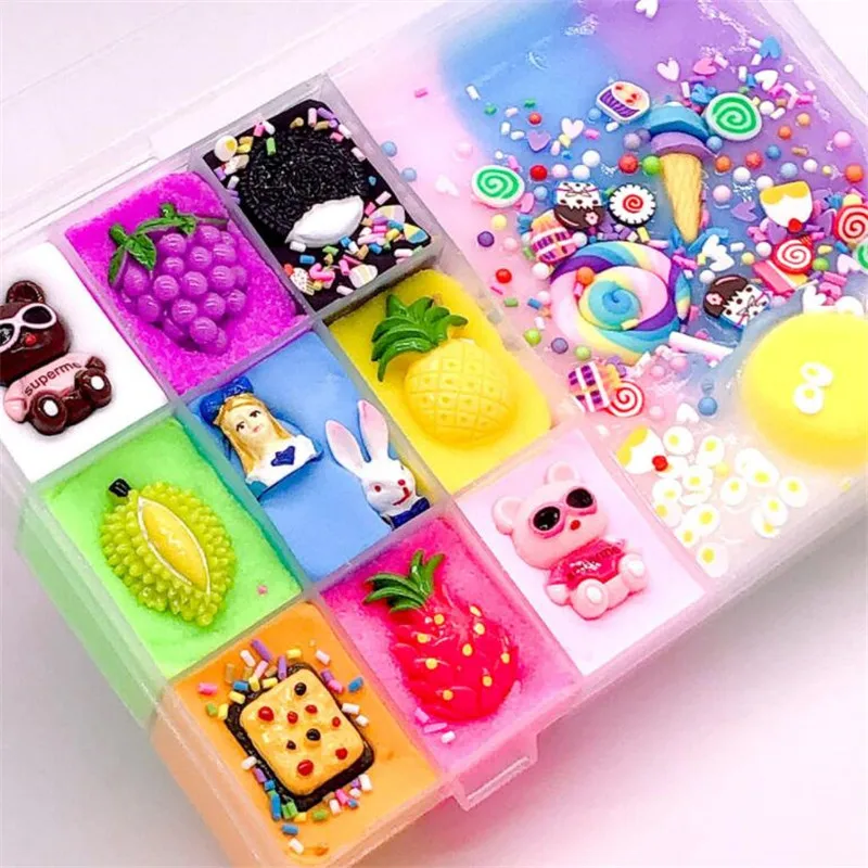 2019 Kids Charm Cute Slime Soft Clay Mucus Filled Crystal Thousand Silk Mud Stretchy Cloud Pallet DIY Slime Kit Plasticine Toys
2019 Kids Charm Cute Slime Soft Clay Mucus Filled Crystal Thousand Silk Mud Stretchy Cloud Pallet DIY Slime Kit Plasticine Toys