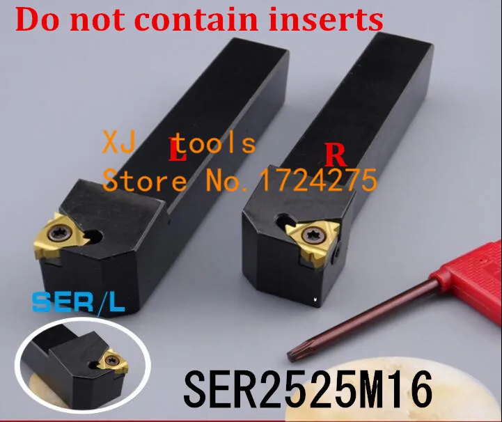 SER2525M16/SEL2525M16 Toolholder 25*25*150MM CNC turning tool holder, External Threading turning tools, Lathe cutting tools
SER2525M16/SEL2525M16 Toolholder 25*25*150MM CNC turning tool holder, External Threading turning tools, Lathe cutting tools