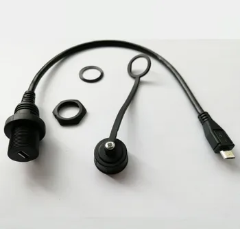 10pcs x Micro USB 2.0 Panel Mount Connector IP67 Waterproof Cable Micro-USB 5pin Male to Female Extension cord 
10pcs x Micro USB 2.0 Panel Mount Connector IP67 Waterproof Cable Micro-USB 5pin Male to Female Extension cord