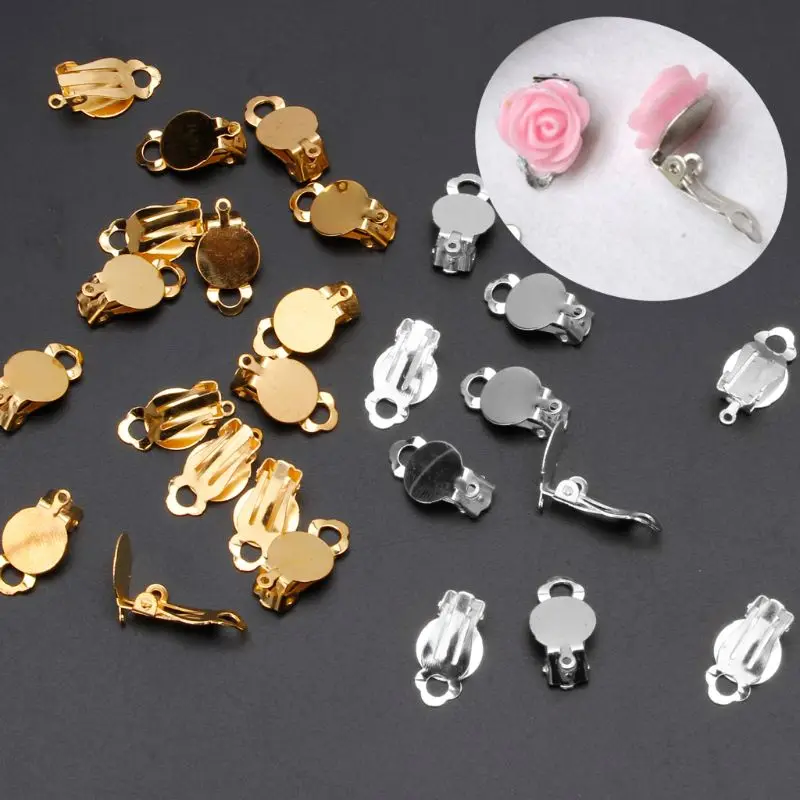 50Pcs Flat Round Tray Clip-on Earring Converter DIY Earring Pierced into Clip on
50Pcs Flat Round Tray Clip-on Earring Converter DIY Earring Pierced into Clip on