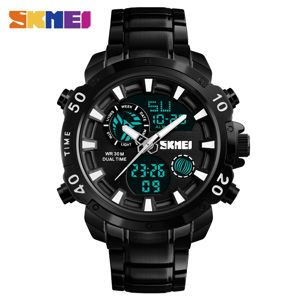 SKMEI Men Digital Watches Sport Quartz Watches Dual Time LED Display Military Waterproof Male Wristwatch Relogio Masculino 1306
SKMEI Men Digital Watches Sport Quartz Watches Dual Time LED Display Military Waterproof Male Wristwatch Relogio Masculino 1306