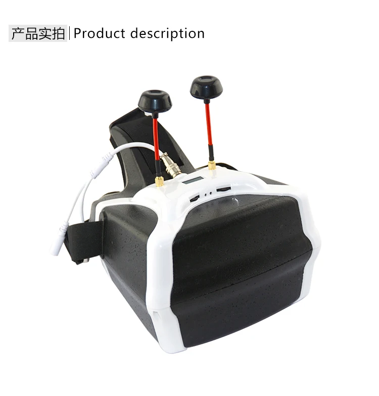 

Jumper JP-VR7 FPV HD800 5.8G 40CH Wireless FPV GOGGLE / Video Glasses with Dual Receiver Module