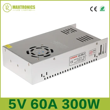 5V 60A 300W Switching Power Supply Driver for 5V WS2812B WS2801 LED Strip Light AC 110-240V Input to DC 5V Free shipping
5V 60A 300W Switching Power Supply Driver for 5V WS2812B WS2801 LED Strip Light AC 110-240V Input to DC 5V Free shipping