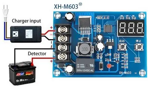 Charging Control Module XH-M603 Digital LED Display Storage Lithium Battery Charger Control Switch Protection Board
Charging Control Module XH-M603 Digital LED Display Storage Lithium Battery Charger Control Switch Protection Board