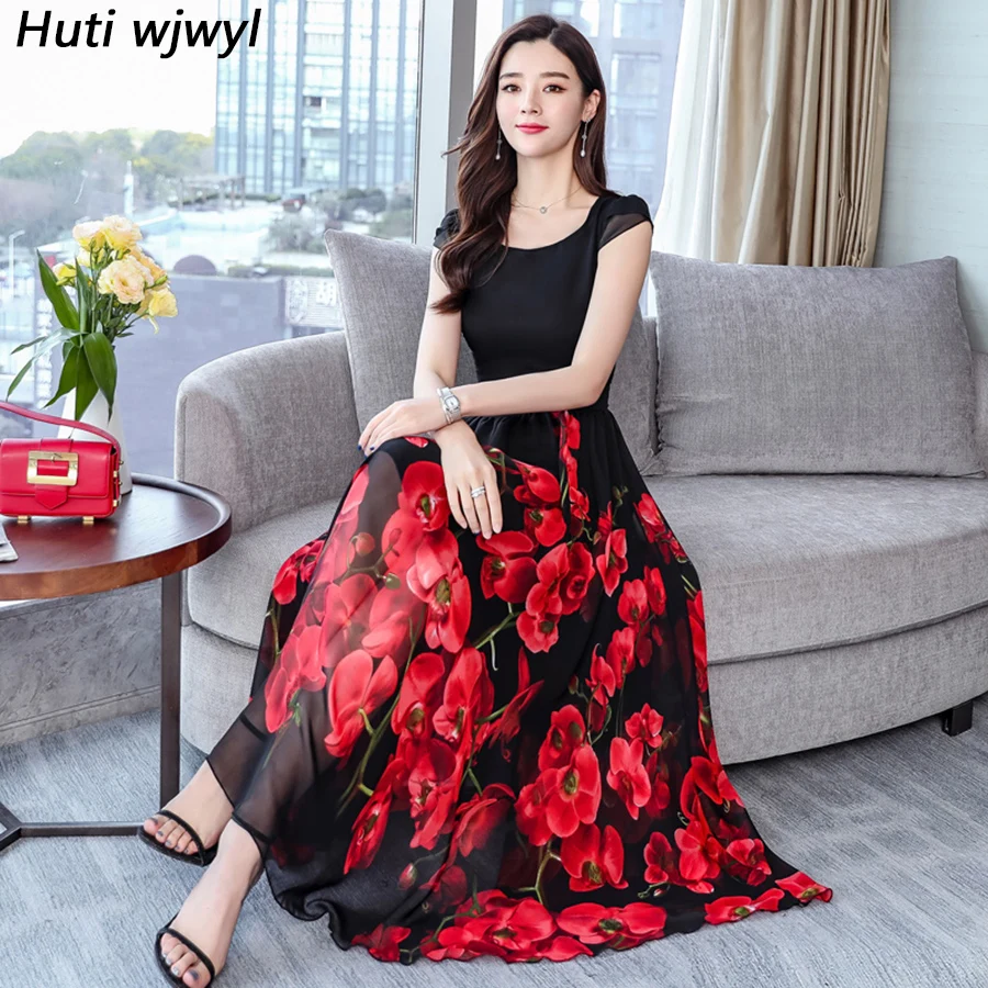 2019 Vintage Floral Chiffon Boho Midi Dresses Summer Plus Size Beach Vacation Maxi Sundress Elegant Women Bodycon Party Vestidos
2019 Vintage Floral Chiffon Boho Midi Dresses Summer Plus Size Beach Vacation Maxi Sundress Elegant Women Bodycon Party Vestidos