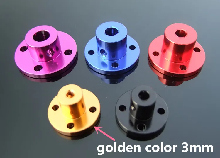

K885 Golden Color 3mm Disc Couplings Aluminum Alloy Material Heat Color DIY Model Car Making Free Shipping Canada