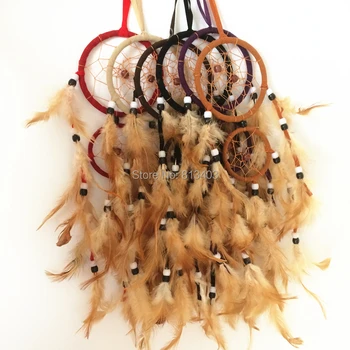 12pcs/lot mixed colors 2 Rings Native America Dream Catcher Feather Hanging Whosale Free Shipping 
12pcs/lot mixed colors 2 Rings Native America Dream Catcher Feather Hanging Whosale Free Shipping