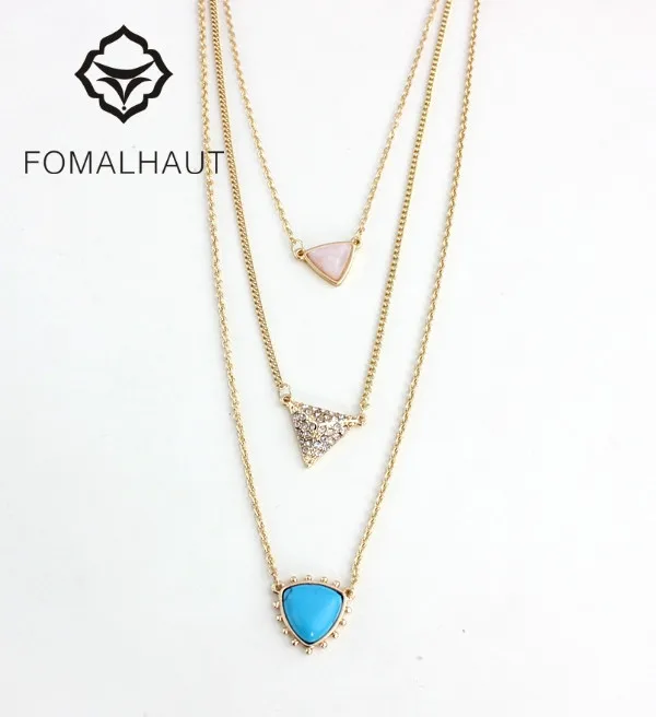 FOMALHAUT multilayer greenstone, pink stone greenstone Pendant Statement Necklace Women 2015 Fashion BX-174
FOMALHAUT multilayer greenstone, pink stone greenstone Pendant Statement Necklace Women 2015 Fashion BX-174