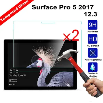 XSKEMP 2Pcs Tempered Glass Film For Microsoft Surface Pro 5 2017 12.3 0.3mm 2.5D Tablet Explosion Proof Screen Protector Cover
XSKEMP 2Pcs Tempered Glass Film For Microsoft Surface Pro 5 2017 12.3 0.3mm 2.5D Tablet Explosion Proof Screen Protector Cover