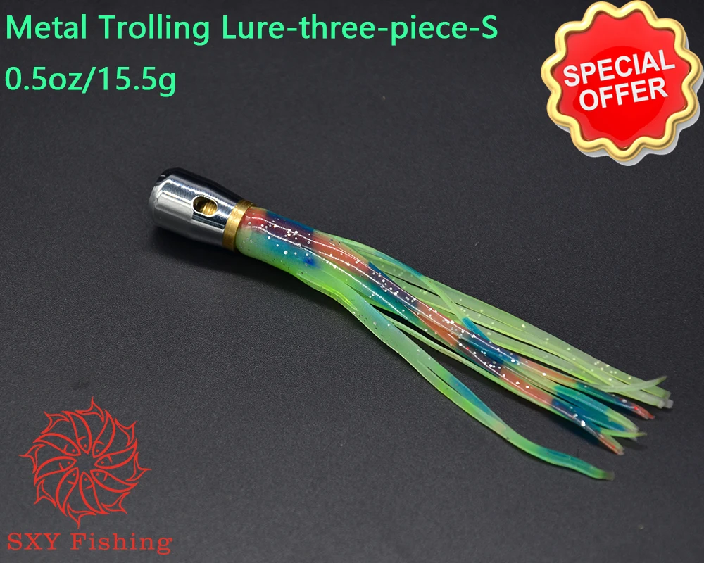 SXY FISHING three-piece-S Metal Trolling Lure 0.5oz Small Metal head Metal copper head Metal Octopus head Trolling bait
SXY FISHING three-piece-S Metal Trolling Lure 0.5oz Small Metal head Metal copper head Metal Octopus head Trolling bait