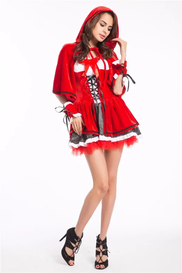 Cosplay&ware Adult Women Christmas Costumelittle Red Riding Hood Costume Sweetheart Miss Santa Dress Plus Size Cosplay Costumes 12 Cosplay&ware Adult Women Christmas Costumelittle Red Riding Hood Costume Sweetheart Miss Santa Dress Plus Size Cosplay Costumes -Cosplayware Store