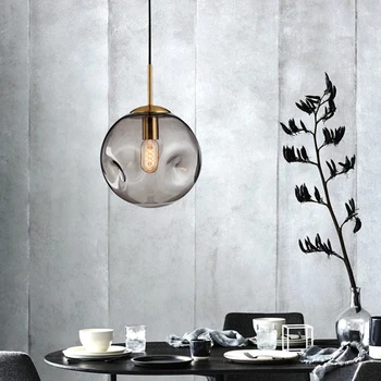Modern Loft Led Pendant Lights Glass Ball Pendant Lamp Living Room Restaurant Bedroom Hanging Lamp Kitchen Fixtures Lighting
Modern Loft Led Pendant Lights Glass Ball Pendant Lamp Living Room Restaurant Bedroom Hanging Lamp Kitchen Fixtures Lighting