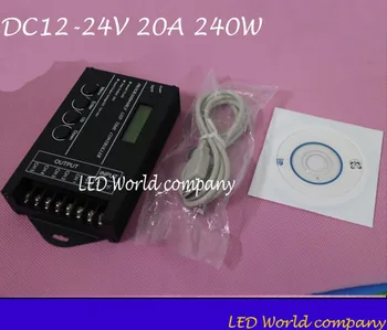 5pcs TC420 Time programmable RGB LED Controller DC12V-24V 5Channel LED Timing dimmer Total Output 20A Common Anode with USB Wire
5pcs TC420 Time programmable RGB LED Controller DC12V-24V 5Channel LED Timing dimmer Total Output 20A Common Anode with USB Wire