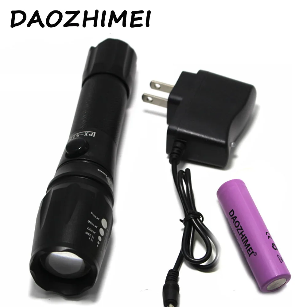 5000LM XML T6 High Power LED Flashlight Aluminum LED Torch ZOOM Flash Light Camping Torch Lamp+18650 Battery +Charger
5000LM XML T6 High Power LED Flashlight Aluminum LED Torch ZOOM Flash Light Camping Torch Lamp+18650 Battery +Charger