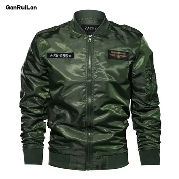 

2019 Military Jacket Men Winter Cotton Jacket Coat Army Men's Pilot Jacket Air Force Autumn Casual Cargo Jaqueta JK18020