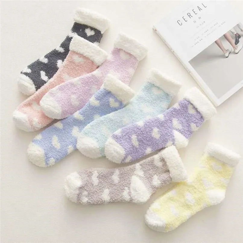 TC* TC* Women Fashion Casual Comfort Warm Candy Color Heart Shape Coral Cashmere Winter Socks Floor Socks Sleep sock H0TB #FN 
TC* TC* Women Fashion Casual Comfort Warm Candy Color Heart Shape Coral Cashmere Winter Socks Floor Socks Sleep sock H0TB #FN