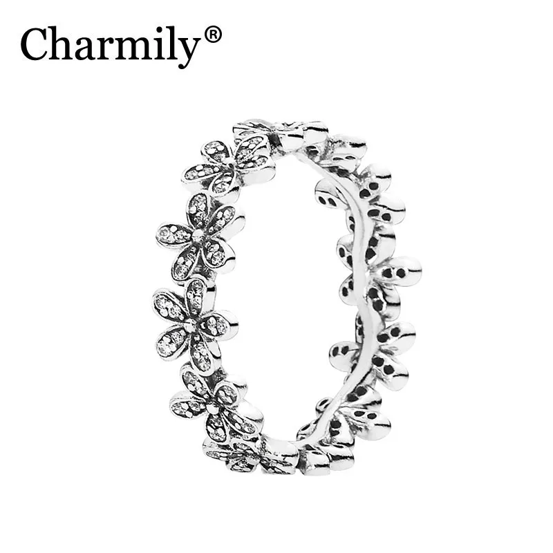 Charmily Jewelry Genuine 100% 925 Sterling Silver Dazzling Daisy Meadow Ring Clear CZ Flower Petals Rings Women New Gifts
Charmily Jewelry Genuine 100% 925 Sterling Silver Dazzling Daisy Meadow Ring Clear CZ Flower Petals Rings Women New Gifts