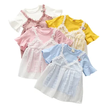 Summer Baby Girls Lace Flower Princess Wedding Tulle short sleeve Infant Clothes robe vestido verano bebe 1-4 years Birthday
Summer Baby Girls Lace Flower Princess Wedding Tulle short sleeve Infant Clothes robe vestido verano bebe 1-4 years Birthday