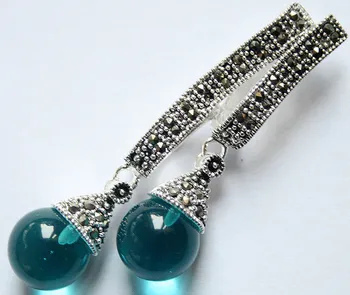 12mm Two Round blue opal cat eye 925 Sterling Marcasite Pendant 58*20mm Wind women sterling-s-jewelry brinco wedding
12mm Two Round blue opal cat eye 925 Sterling Marcasite Pendant 58*20mm Wind women sterling-s-jewelry brinco wedding