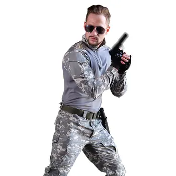 SWAT Uniform Clothing Suit Tactical Military Soldier Combat Camouflage Uniform Military Active CS Clothes Shirt + Tactical Pants
SWAT Uniform Clothing Suit Tactical Military Soldier Combat Camouflage Uniform Military Active CS Clothes Shirt + Tactical Pants